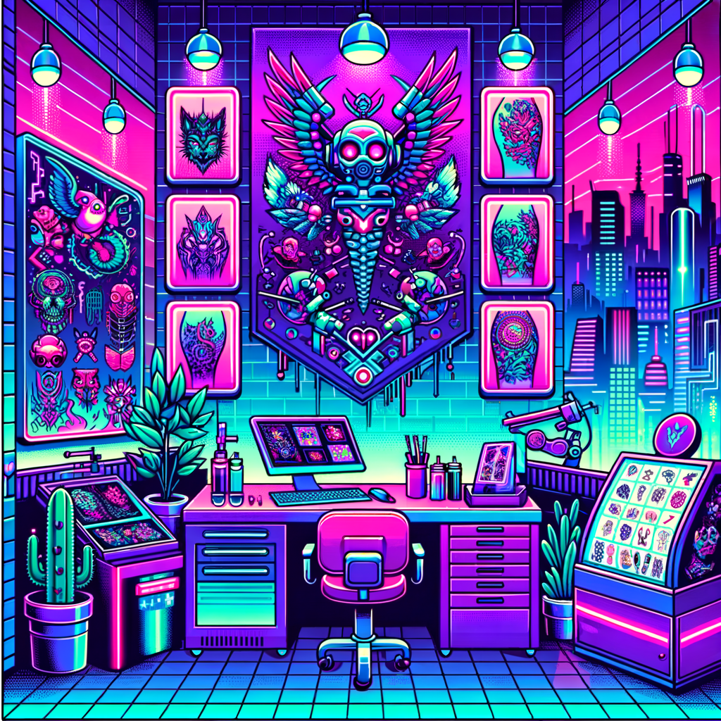 Funny Tattoo Shop Design